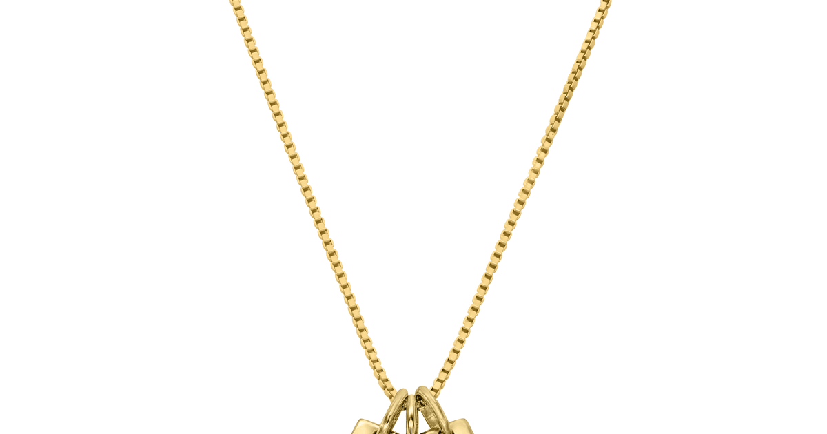 Mini Dog Tag Necklace in Silver or Gold – CAJ