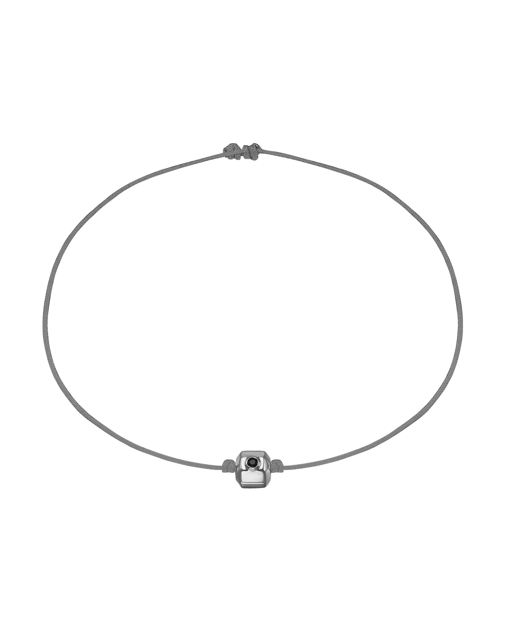 Black Diamond String of Love - 14K White Gold | Gift for Her | Magal Jewelry