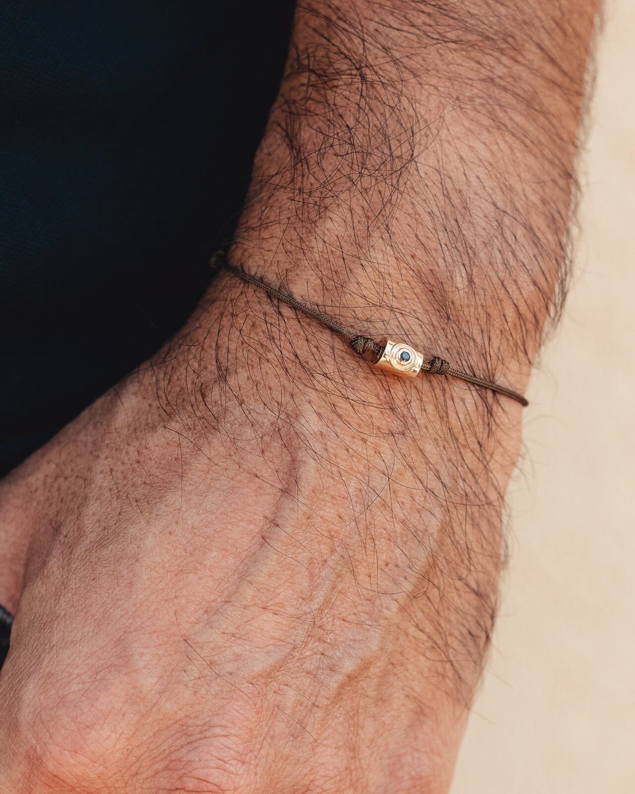 Men's Sapphire Santorini Evil Eye Bracelet - 14K Rose Gold Bracelets magal-dev 