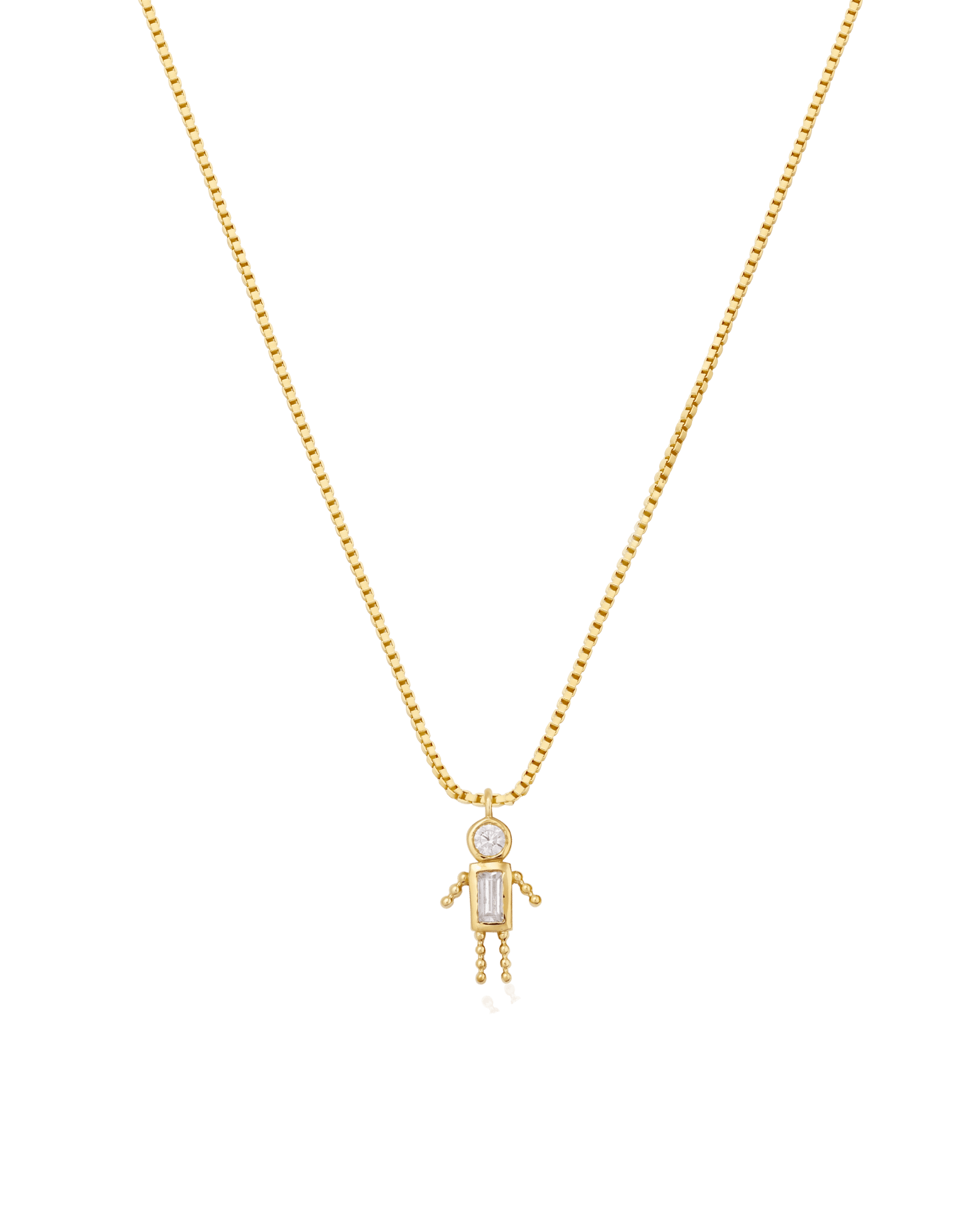 Single Mini Me Necklace - 18K Gold Vermeil Necklaces magal-dev 1 Small - 16" 