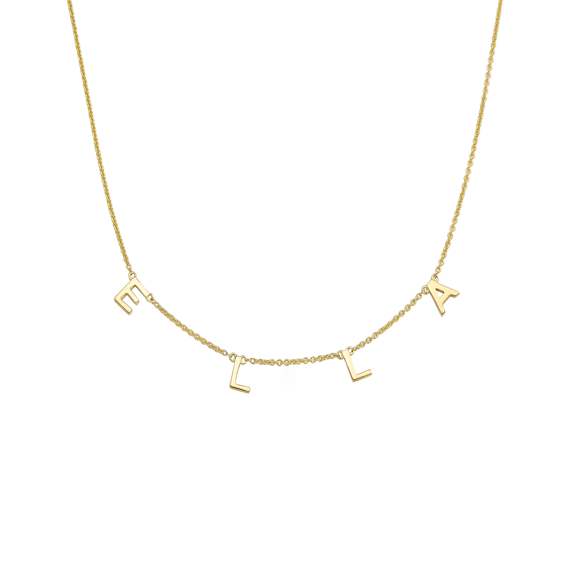 18K Solid Gold Name Necklace