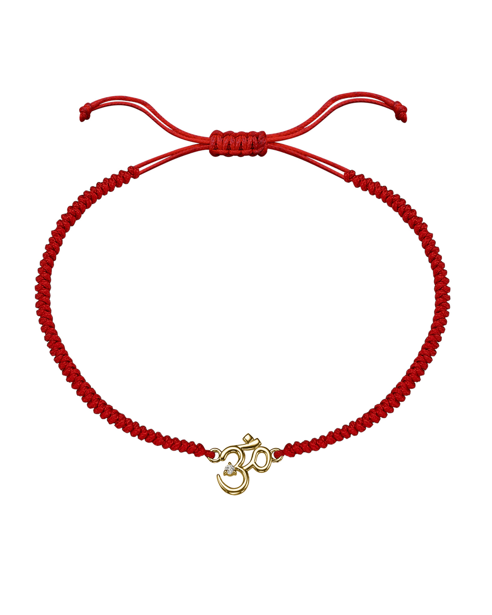 Om [RED] - 14K Yellow Gold Bracelets magal-dev 