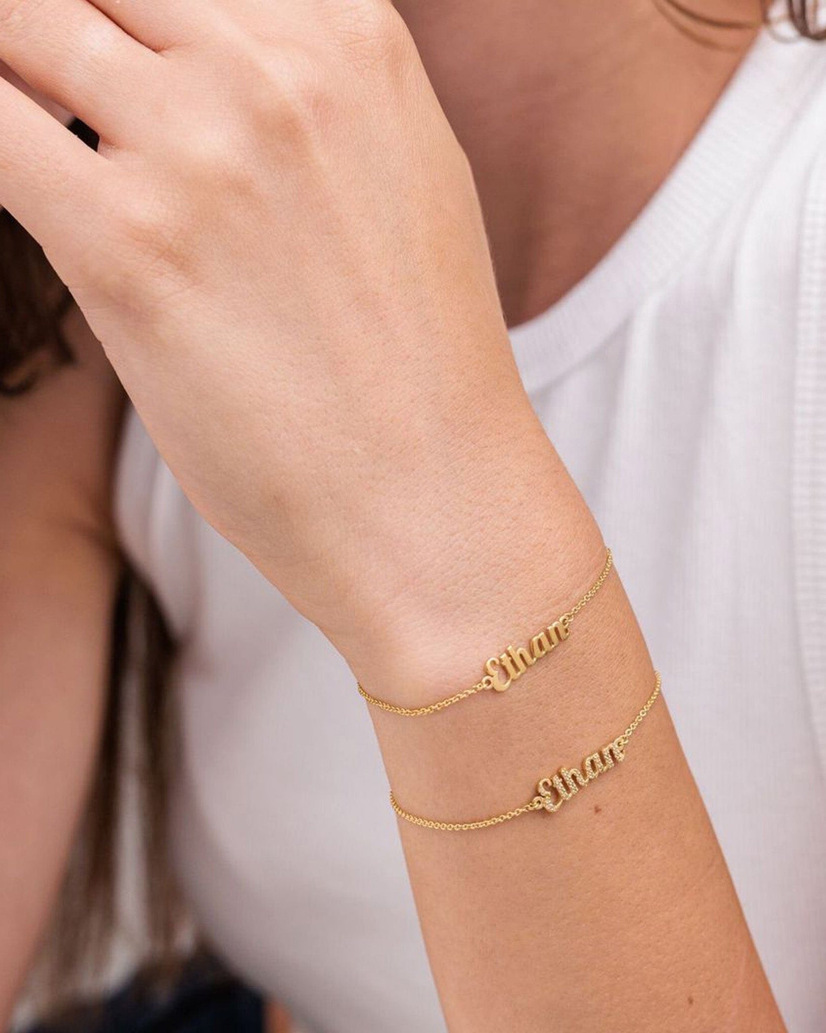 Signature Name Bracelet - 18K Gold Vermeil Bracelet magal-dev 