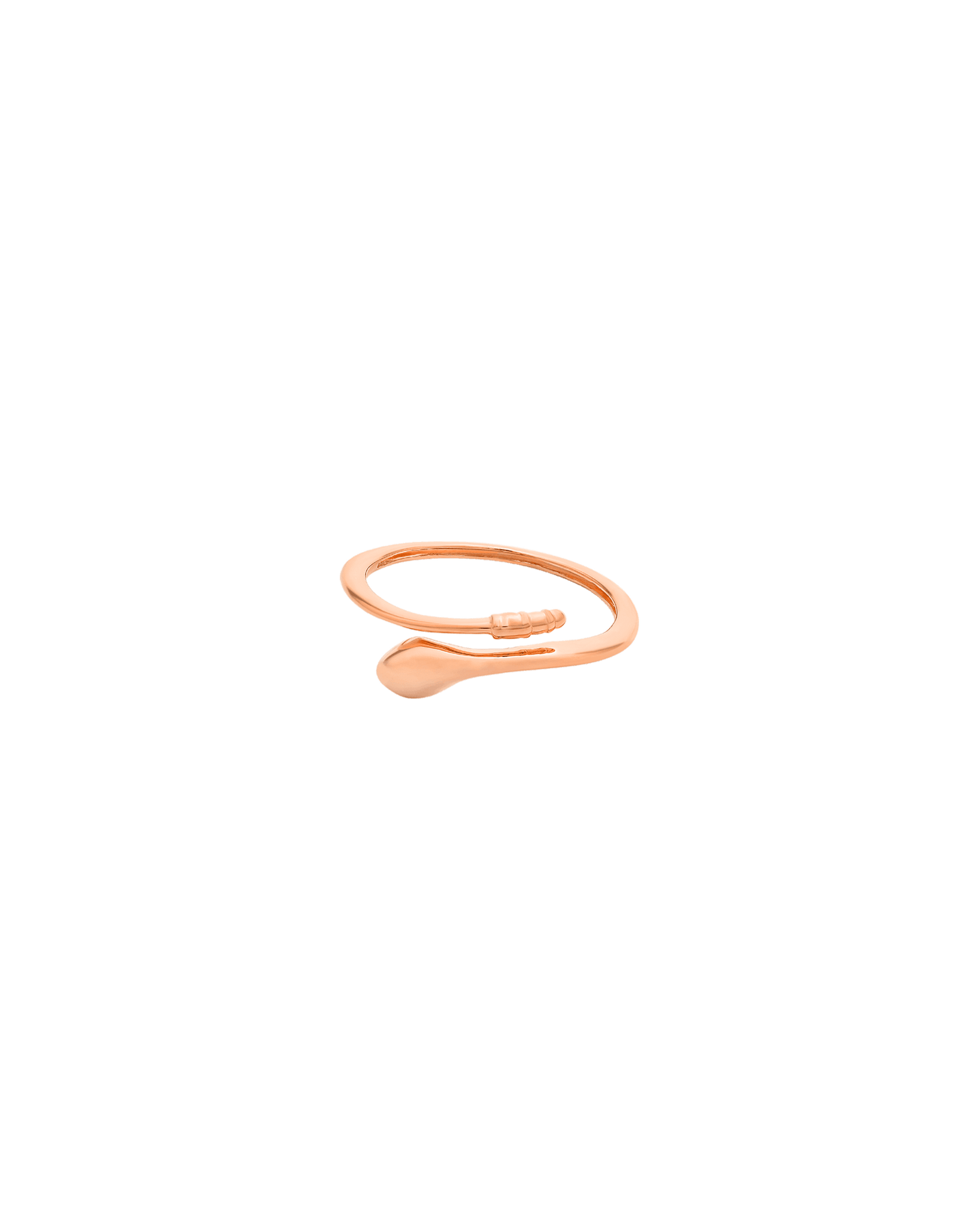 Snake Ring - 14K Yellow Gold Rings 14K Solid Gold 