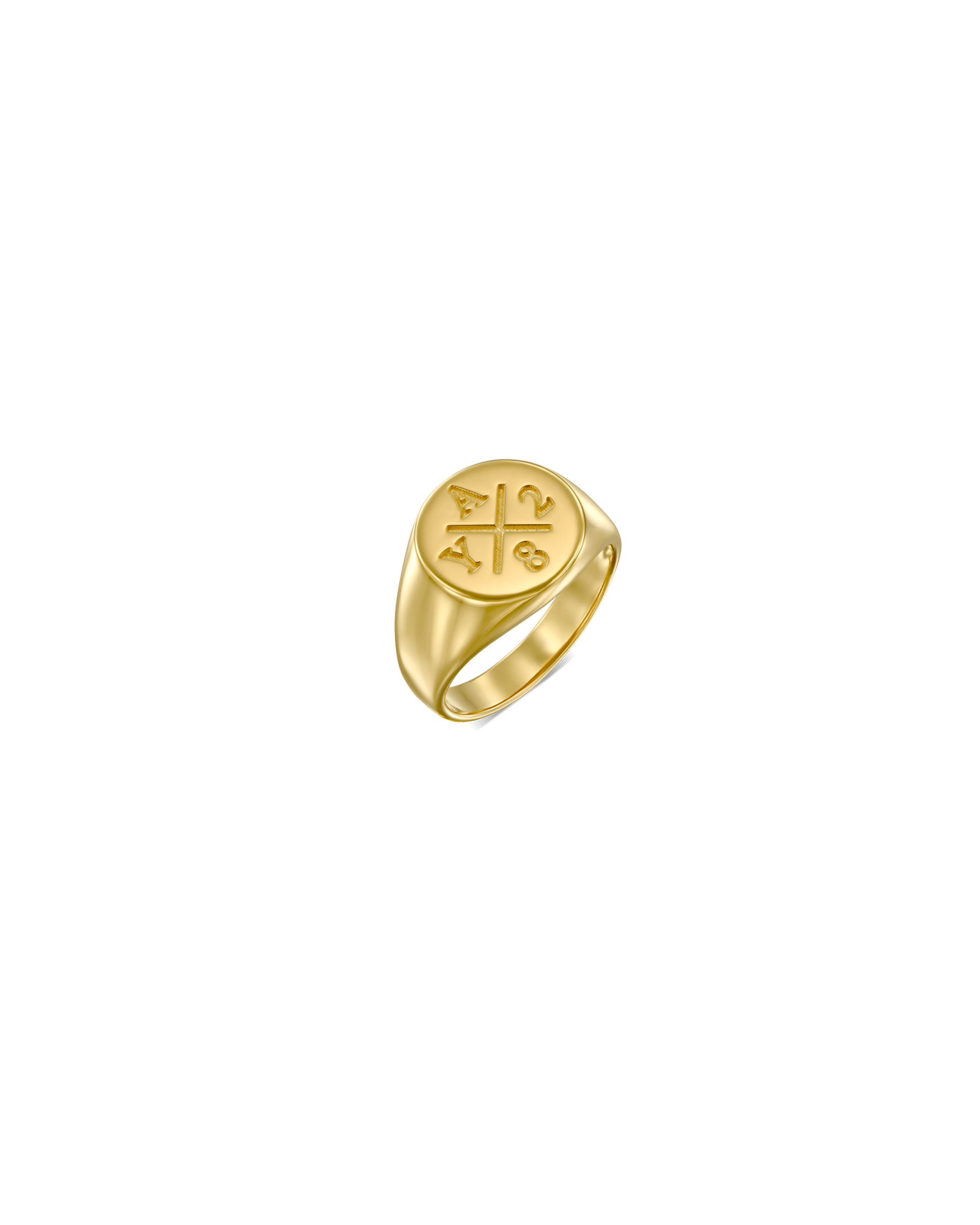 Memories Signet Ring - 18K Rose Vermeil Rings magal-dev 