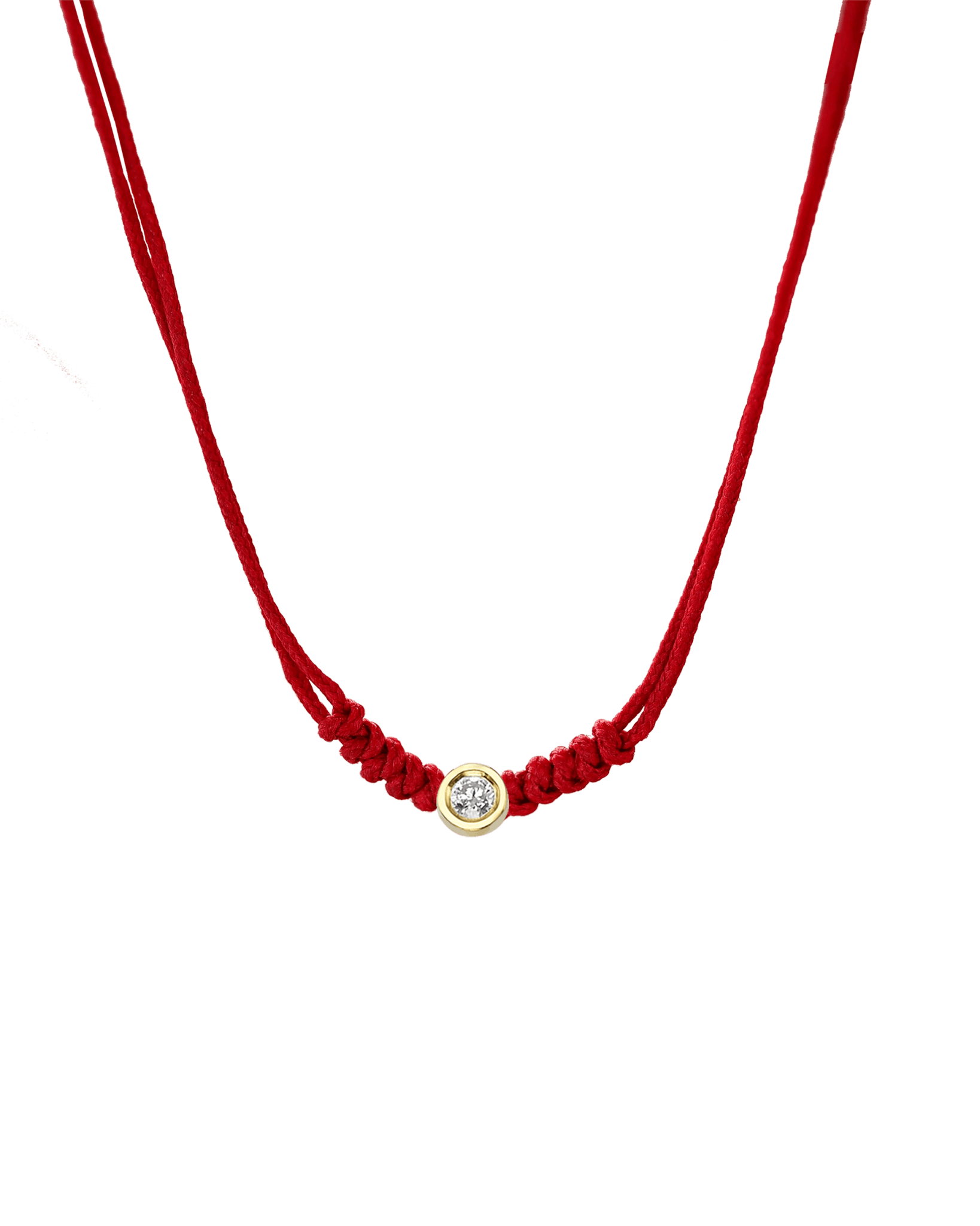 String Necklace, Red Thread