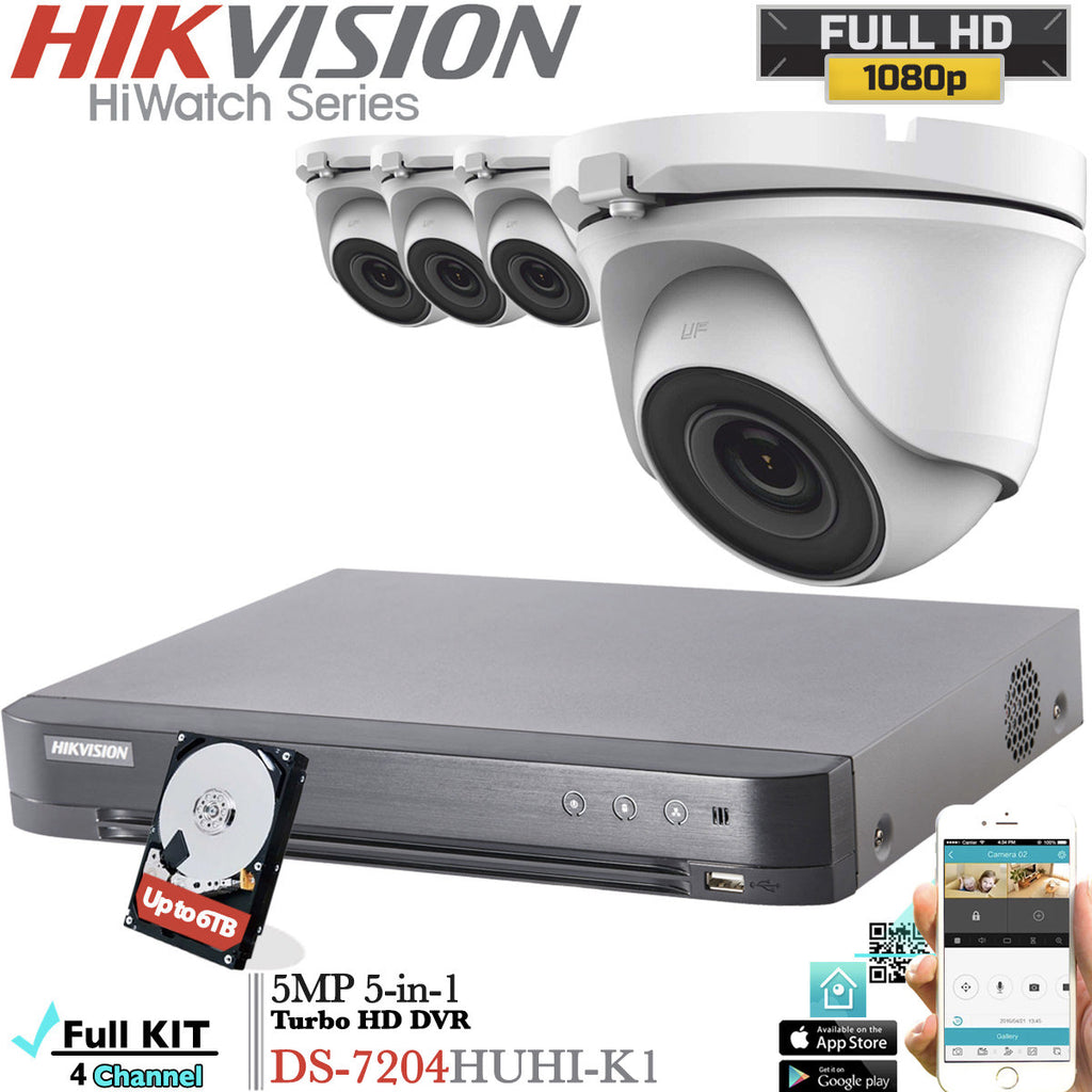 2tb Hdd 4ch Hikvision 5mp Cctv Security System 3x Hikvision Cameras 4k Resolution Ds 74huhi K1 Dvr Full Kit 3x Cameras 2tb Safety Security Diy Tools Cate Org