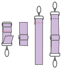 Attach strap to hardware