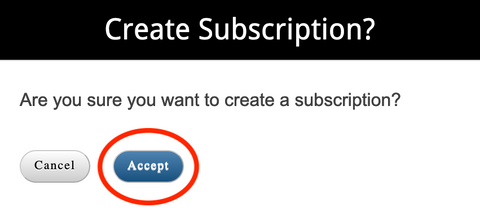 Accept Subscrition