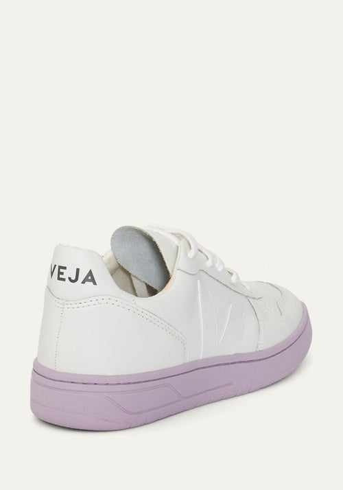 V-10 Leather Sneaker White/Lilac | Veja 