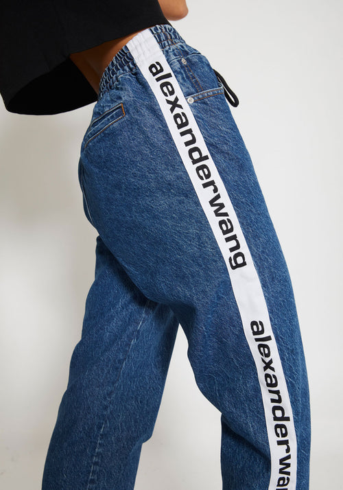 alexander wang denim joggers