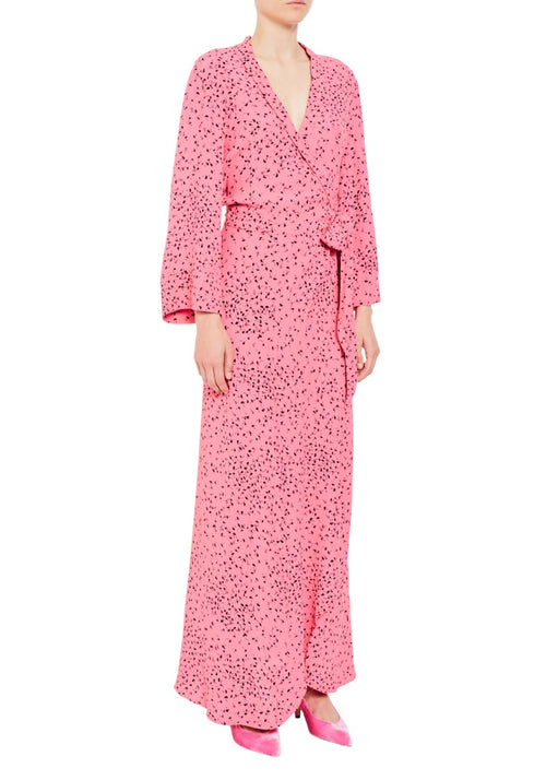 ganni pink dress