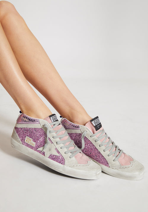 golden goose pink glitter