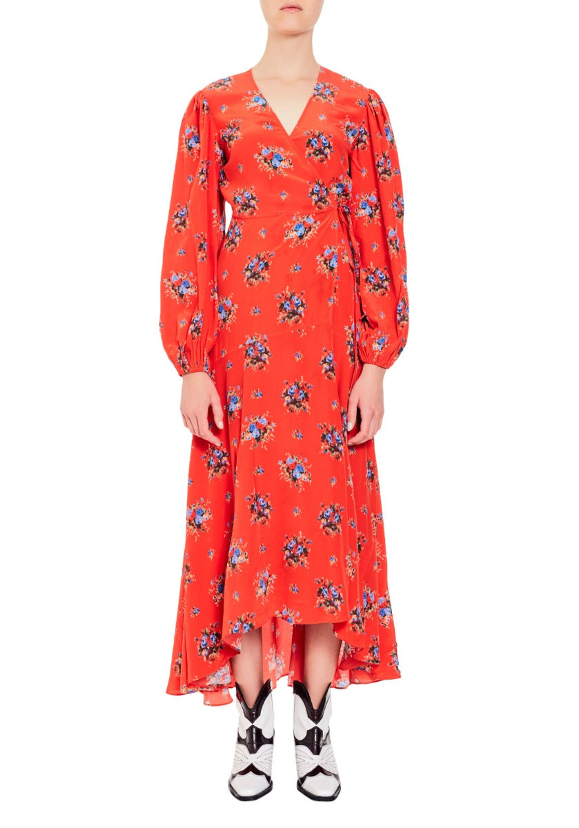 ganni kochhar wrap dress