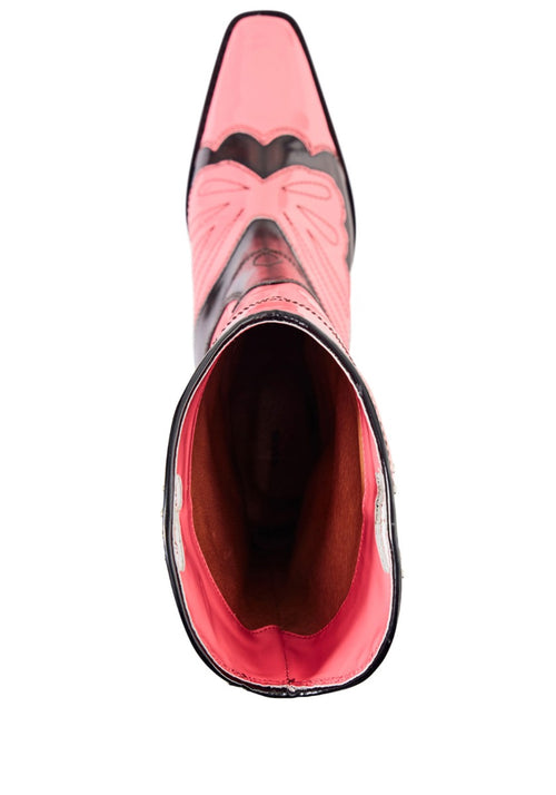 ganni pink boots