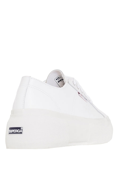 superga leather platform