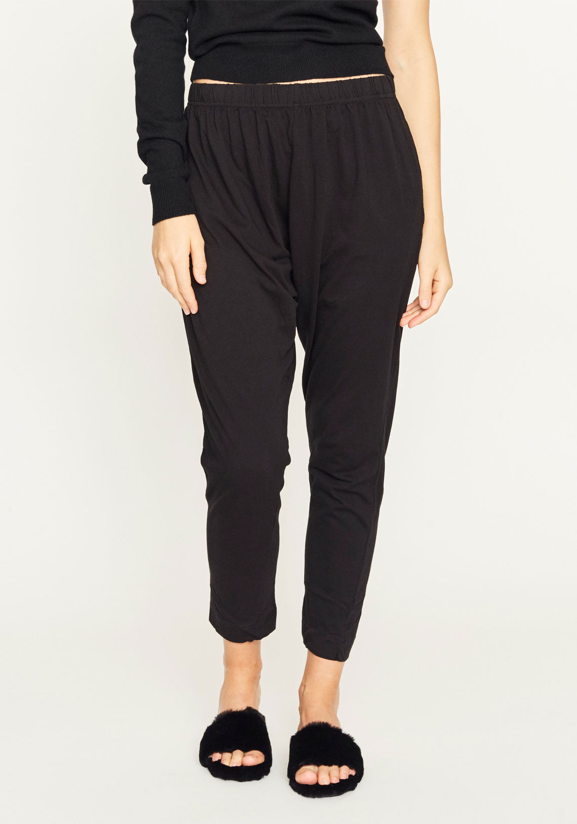 bassike panelled slouch jersey pant