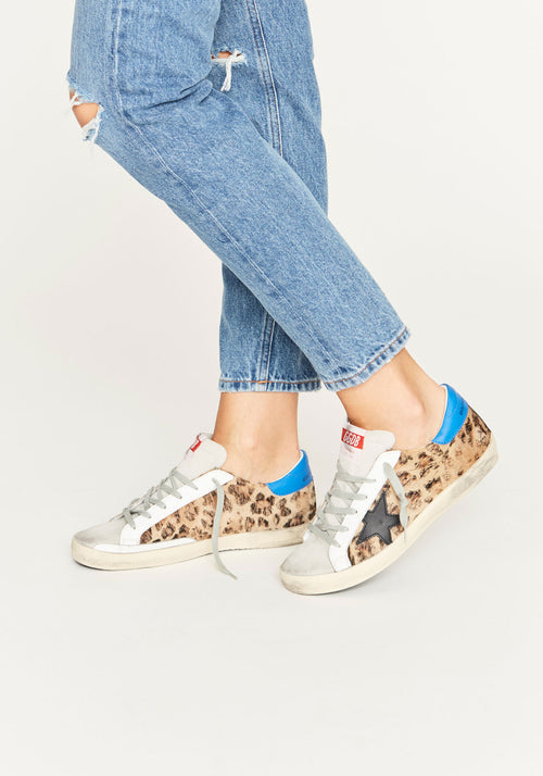 golden goose leopard sneakers