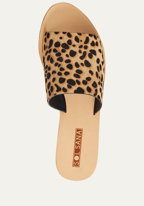 Teresa Slide Leopard/Blonde | Sol Sana 