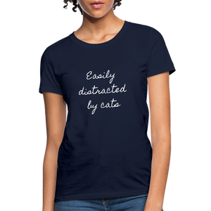 Easily Distracted by Cats Women Shirt
