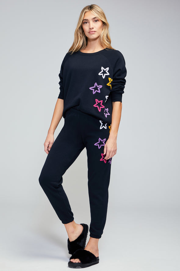 Celestial Stitches Sommers Sweater | Clean Black