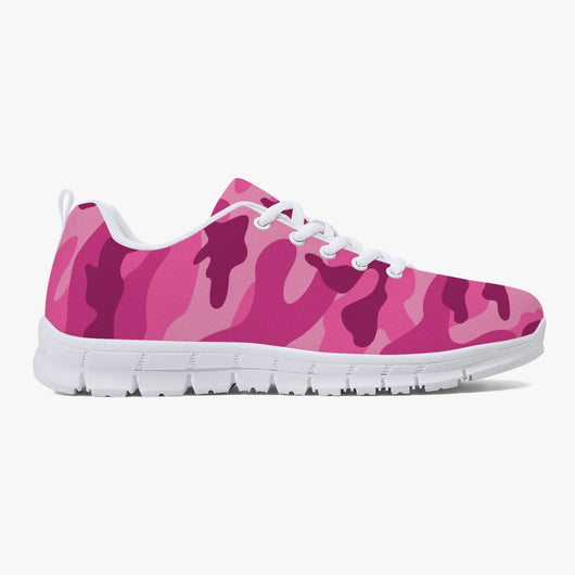 Women s All Pink Camouflage Workout Gym Sneakers Iron Discipline