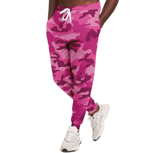Unisex All Pink Camouflage Athletic Joggers