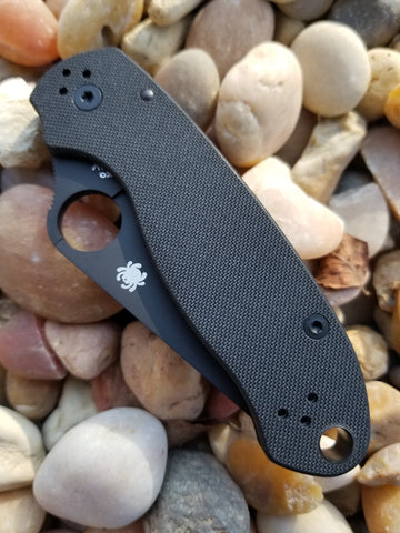 spyderco paramilitary folding knife blade inch