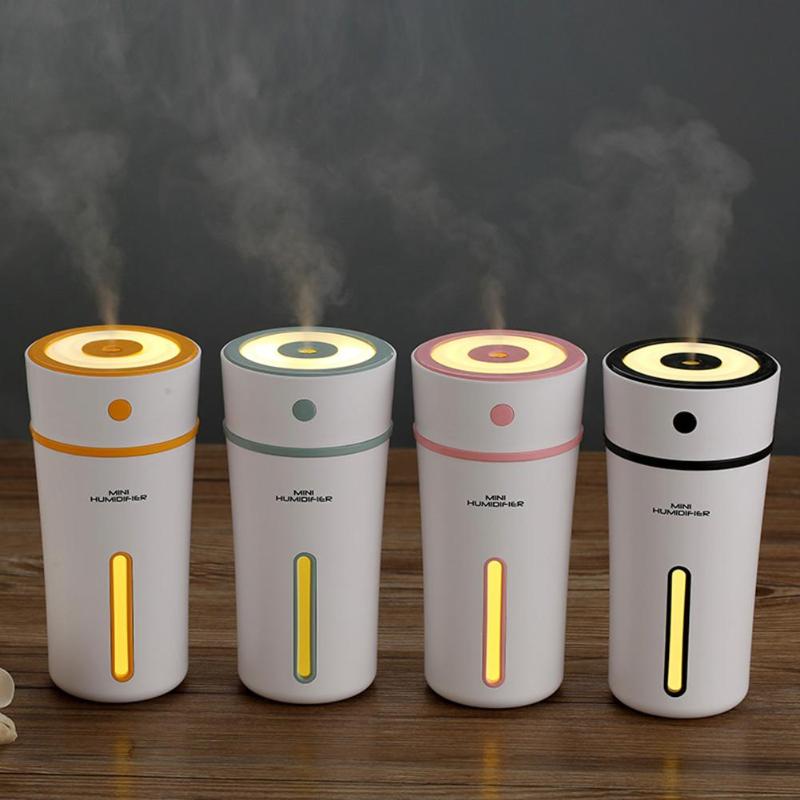 Electric Ultrasonic Air Humidifier Essential Oil Diffuser LED Lights Aromatherapy USB Humidifier Car Aroma Diffuser Hot Sale