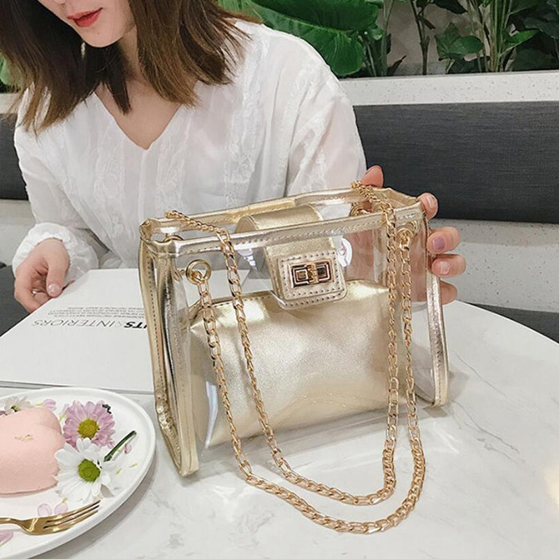 transparent ladies bag