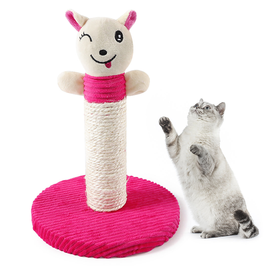 Funny Pet Toys Cat Plush Scratcher Training Sisal Toy Pet Squeaky Toy Cat Interactive Training Scratching Toys Pet Supplies