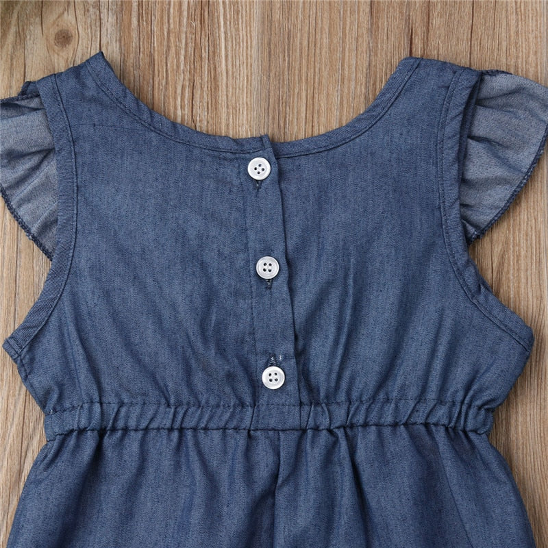 jeans romper for baby girl