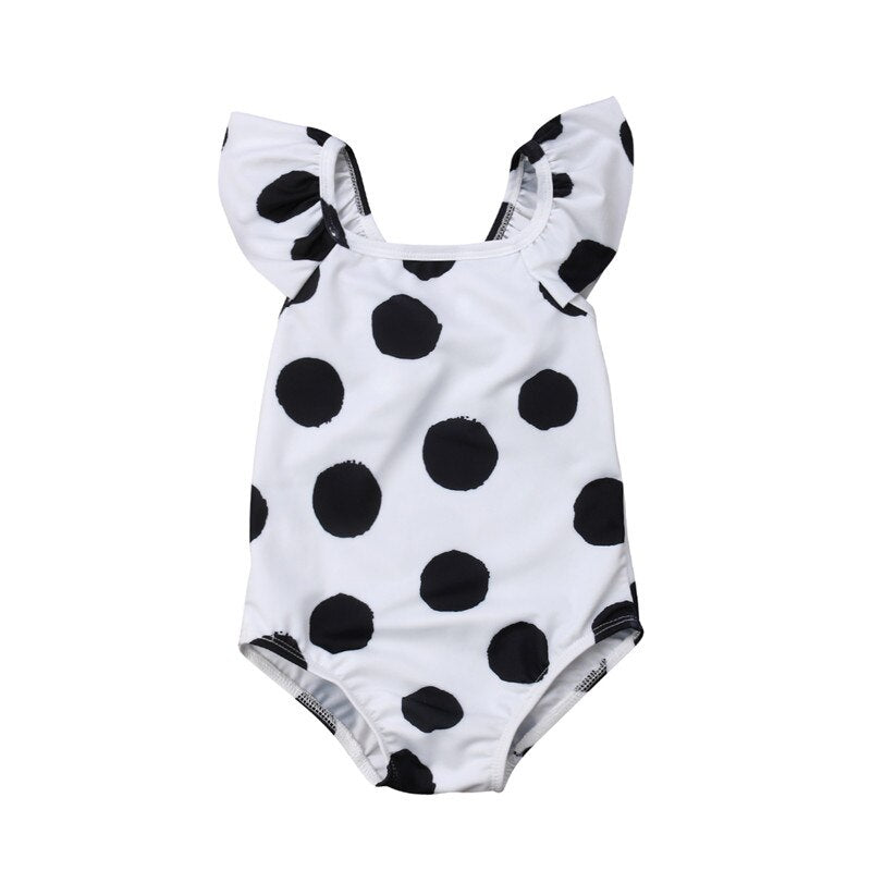 baby polka dot swimsuit