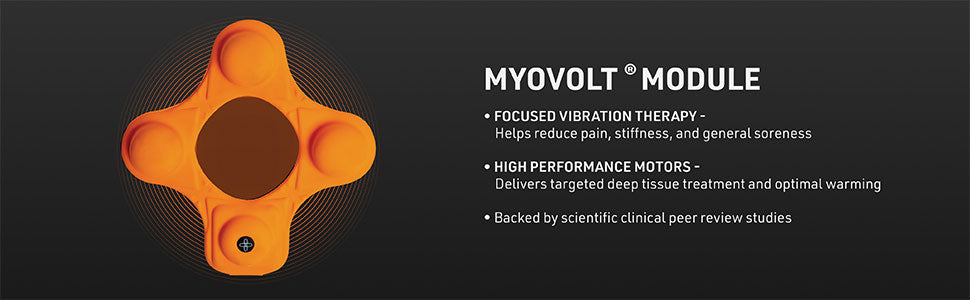 MYVOLT® Wearable Vibration Recovery Knee/Thigh Wrap Details 2