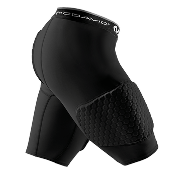 McDavid Padded Compression Shorts with HEX Pads. Dual-Density Thudd Tights  with Hip, Tailbone, Thigh Padding. for Men and Women. with Cup Pocket.  Black : : Sports & Outdoors