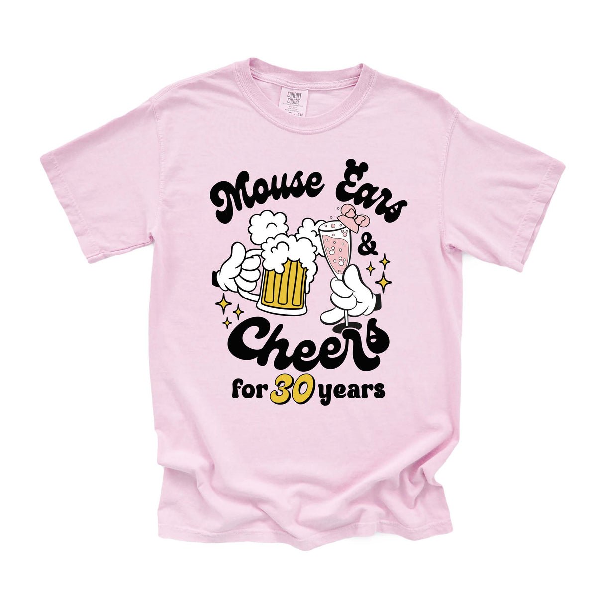 Mouse Ears and Cheers Couple Hands, Epcot Birthday Tee