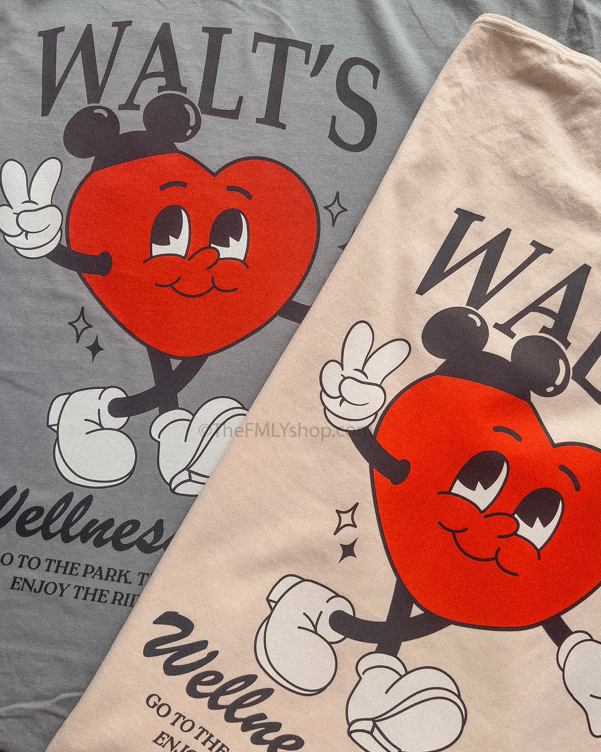 Walt's Wellness Club Heart Mascot Tee