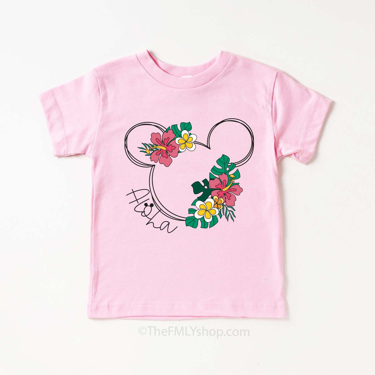 Aloha Minnie Tee, Kids Size