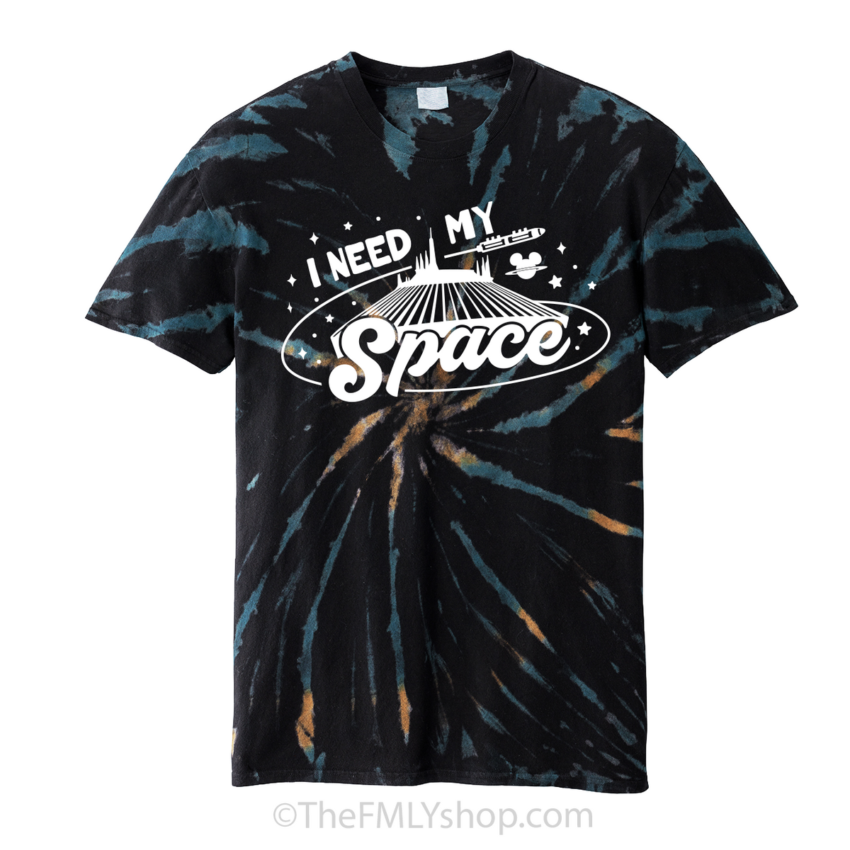 *RTS, I Need My Space, Galaxy Tie Dye Tee, Space Mountain Tee