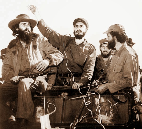 Fidel Castro during revolution.