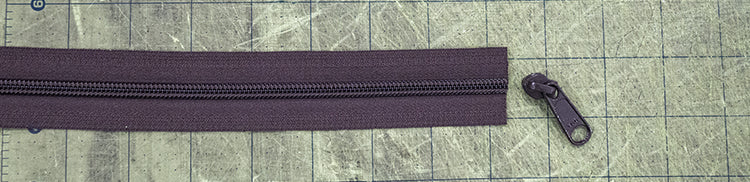 photo of zipper components.