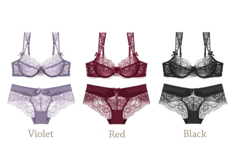 The Abby :: Floral Lace & Panties Set :: Boudoir Collection – Broke ...