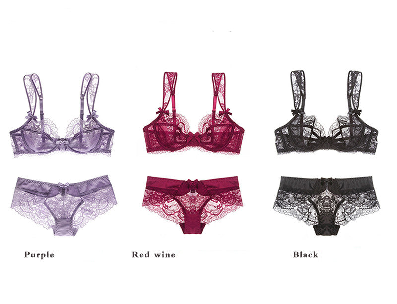 The Abby :: Floral Lace & Panties Set :: Boudoir Collection – Broke ...