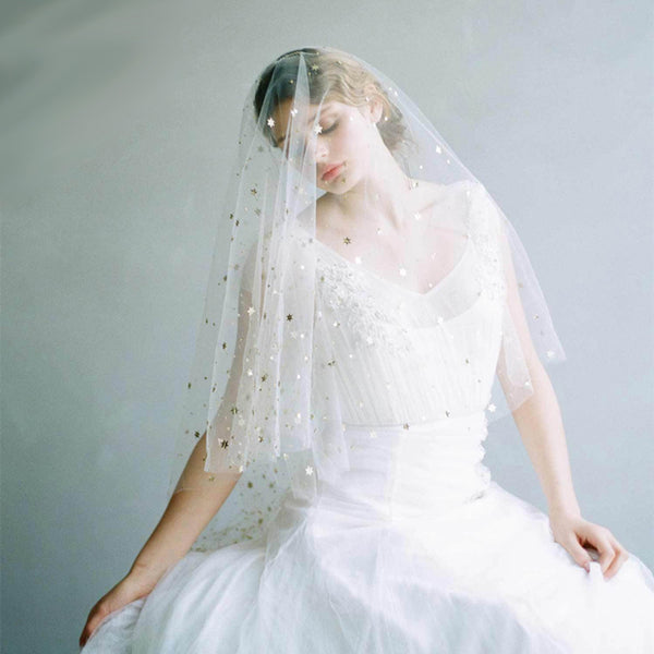 embellished bridal veils