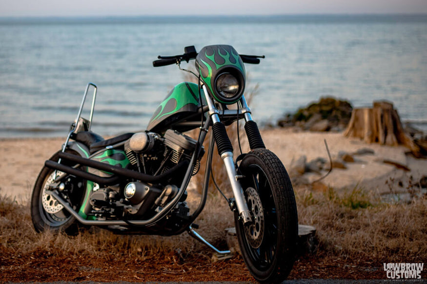 Lowbrow Spotlight: Alex Fields 1998 H-D Evo FLSTF.