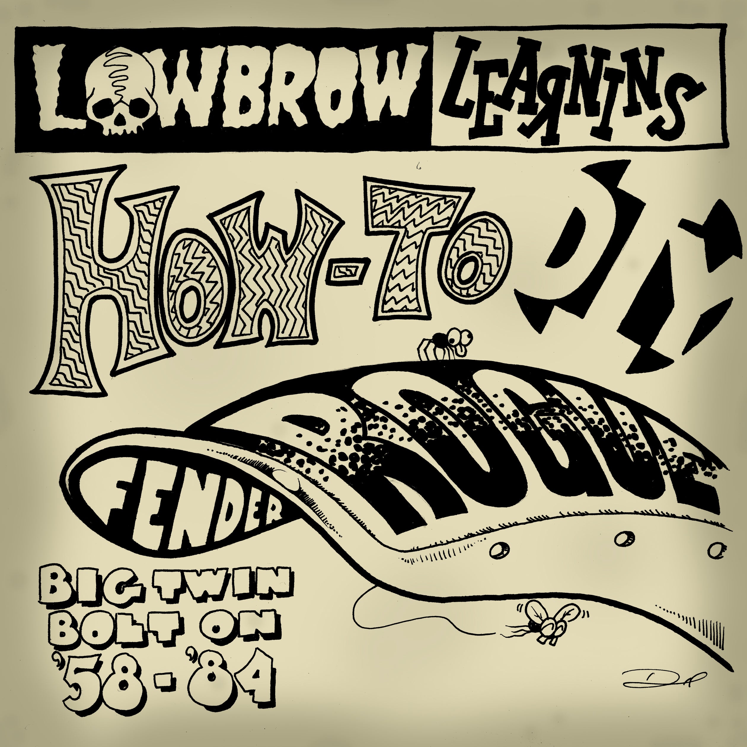Lowbrow Learnins: How-To DIY Rogue Fender Harley Big Twin Bolt-On '58-'84-2