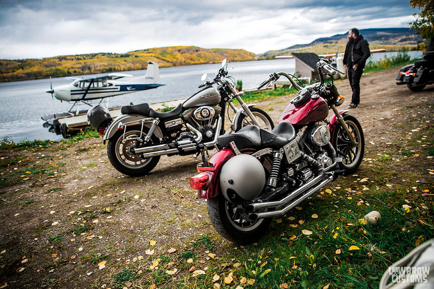 The two Dyna's with a vintage float planes from Lake Districts Air.