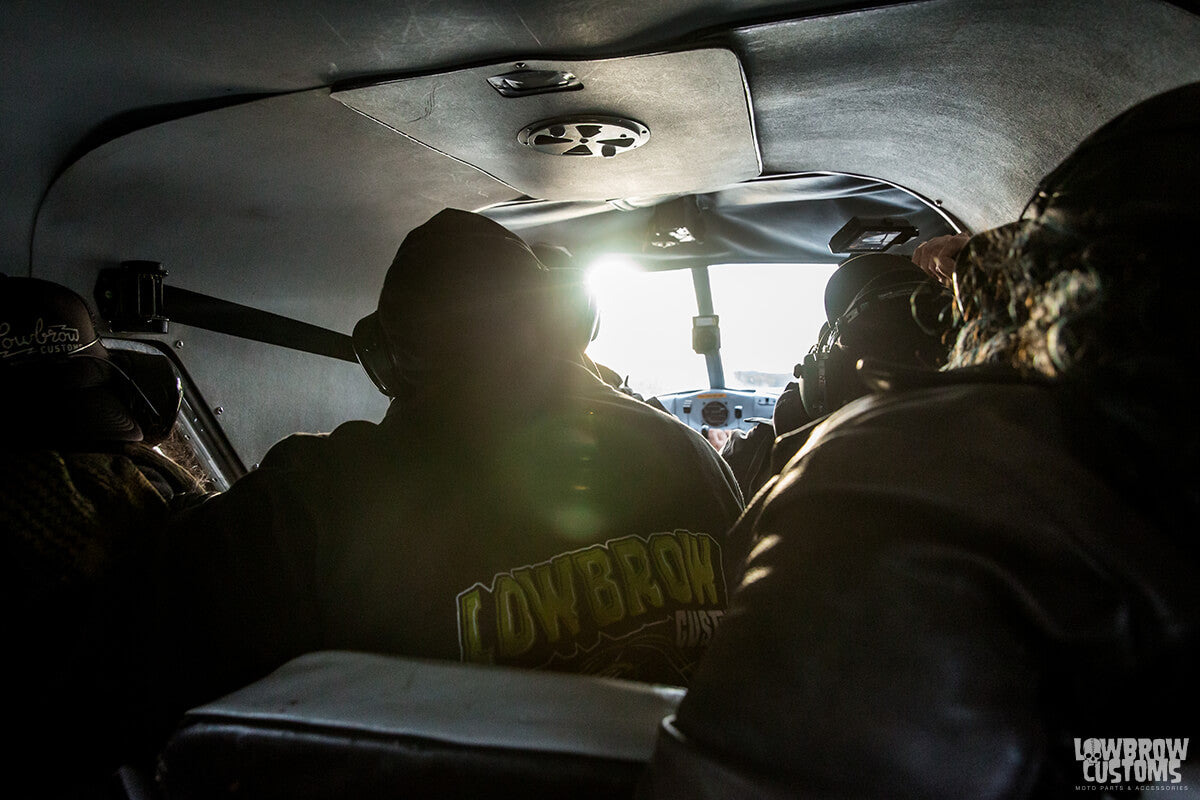 You could see why Mikey lost a little bit of his lunch, pretty tight quarters in a float plane.