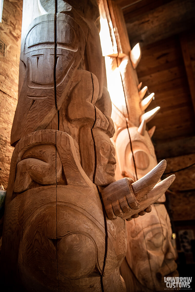 Totem Poles carved by Calvin McNeil