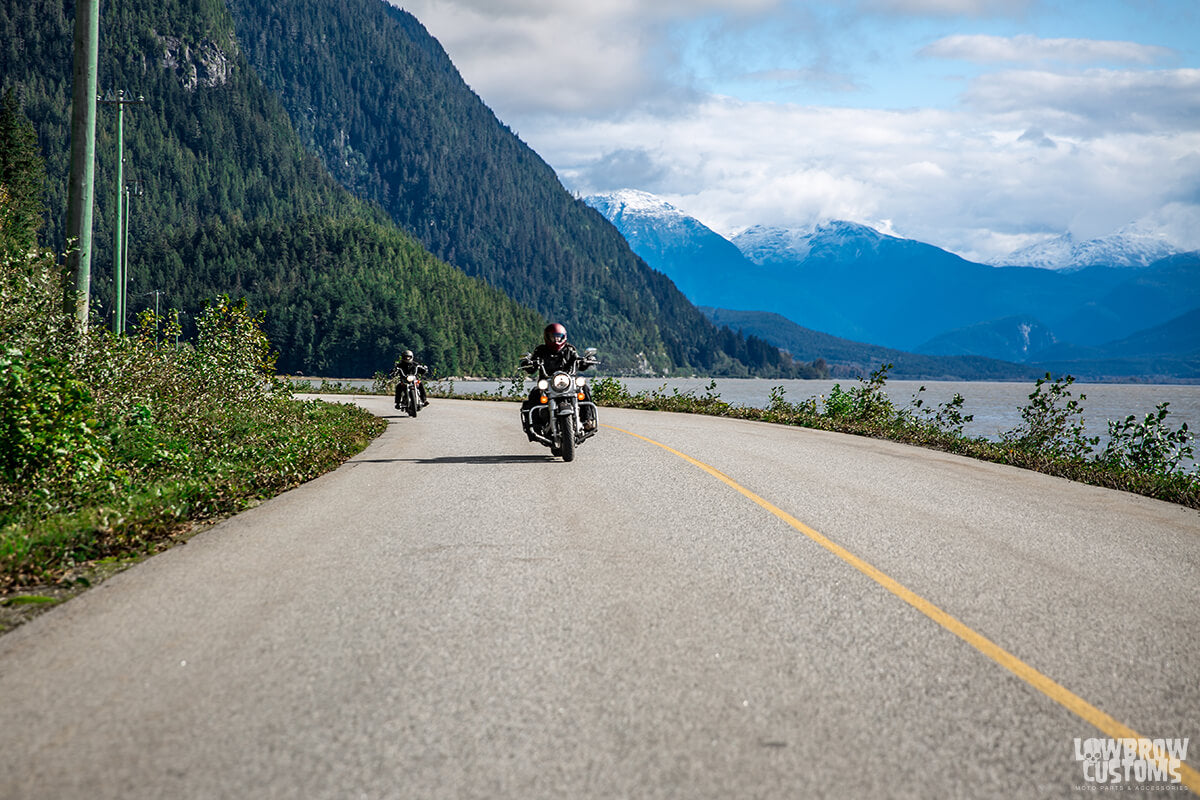 The road to Gingolx was the most stunning and extremely fun to ride. One way in one way out.